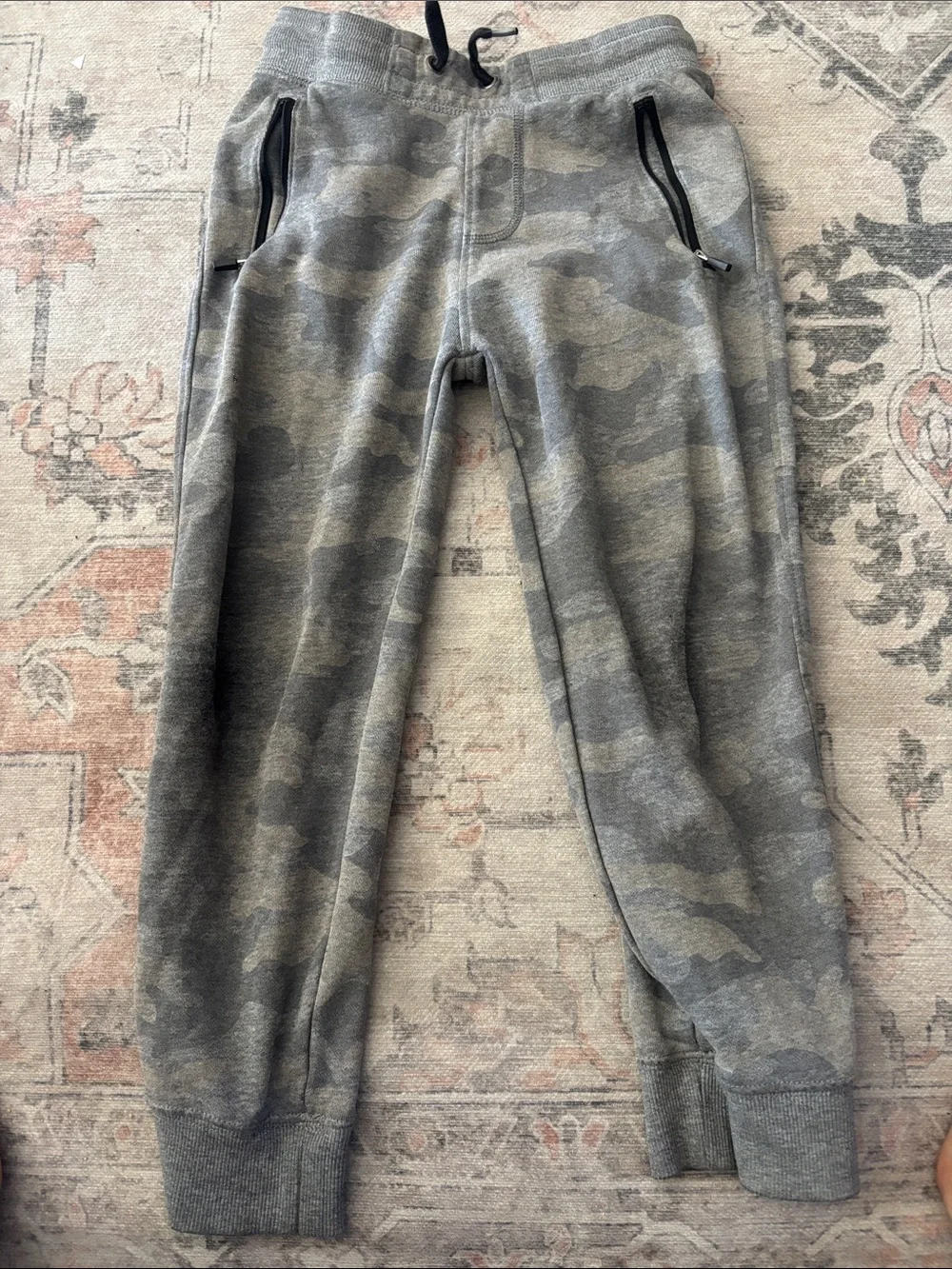 Old Navy Gray Ribbed Waist Jogger Pants